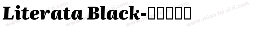 Literata Black字体转换